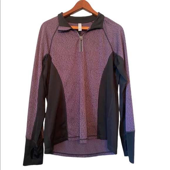 Ideology Jackets & Blazers - Ideology Purple and Black Athletic Long Sleeved Jacket